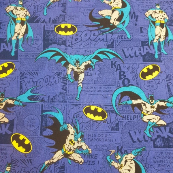 100% Cotton - Batman Comics Blue